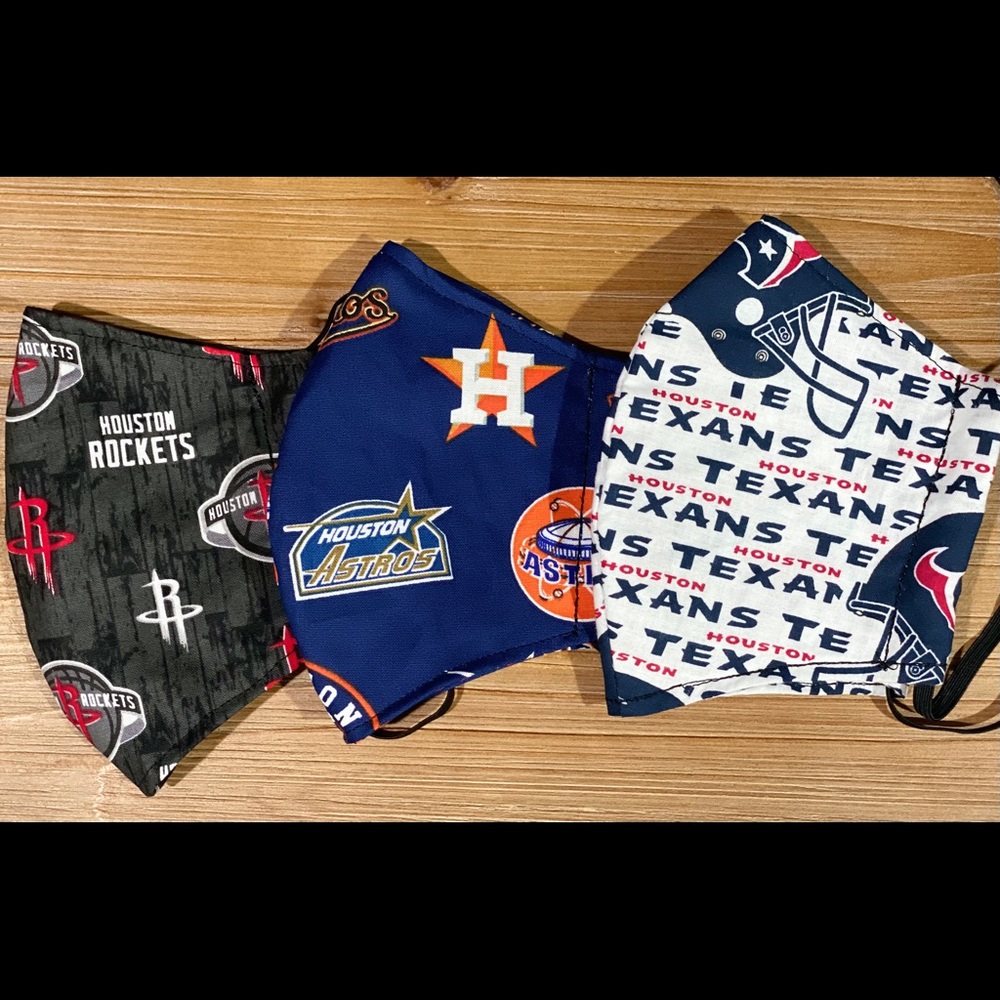 Houston facemask bundle Rockets Astros Texans